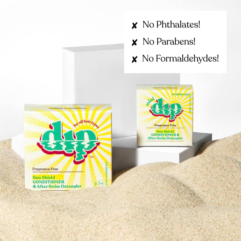 Dip Sun Shield: Conditioner Bar & After Swim Detangler - Poppy & Vine