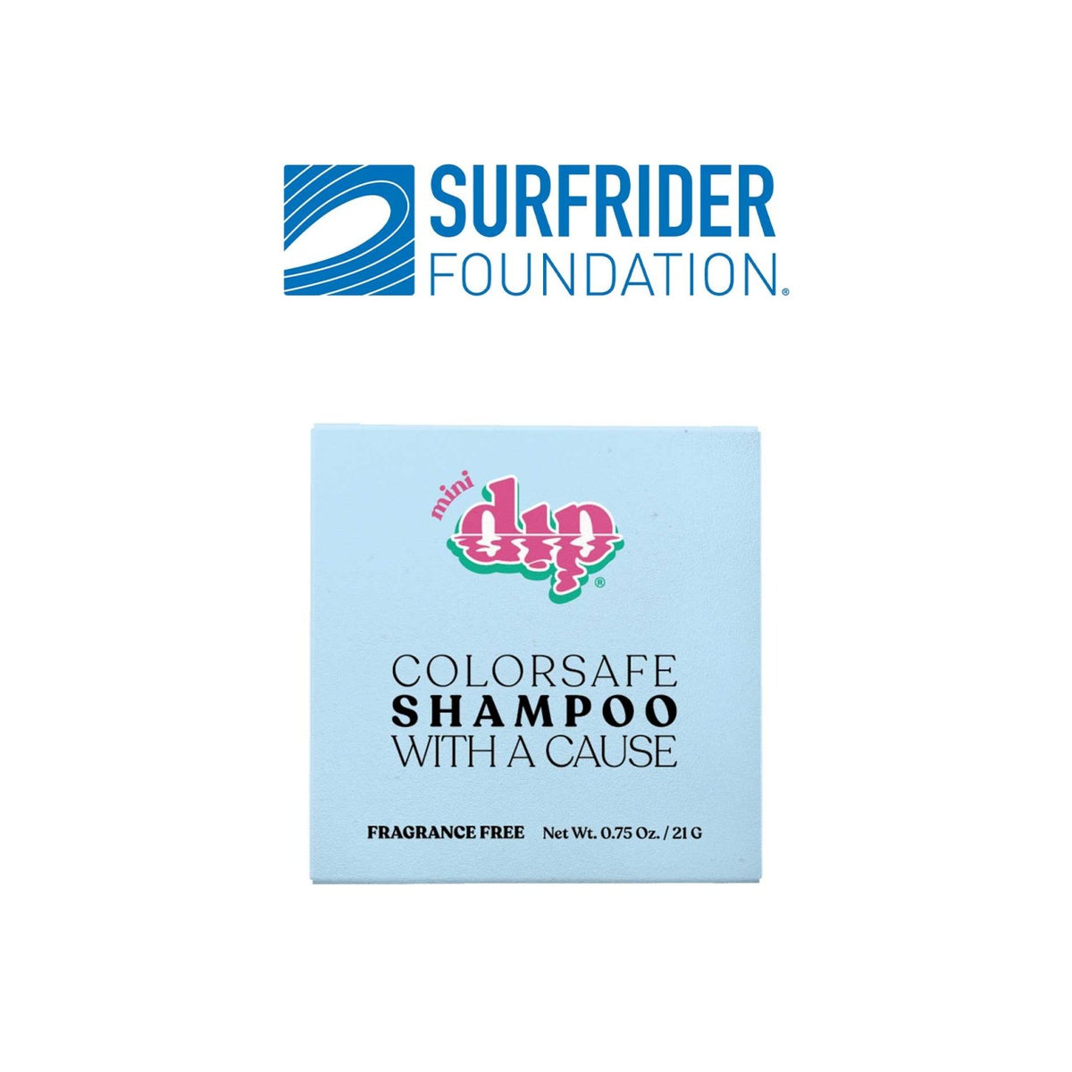 Dip Surfrider Mini Color-Safe Shampoo - Fragrance Free - Poppy & Vine