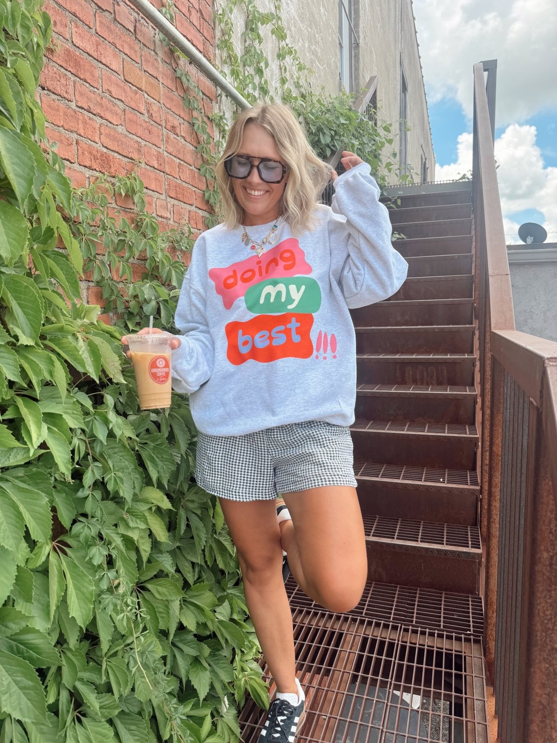 Doing My Best Crewneck - Poppy & Vine