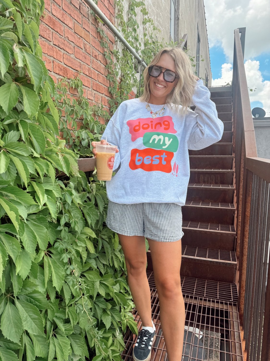 Doing My Best Crewneck - Poppy & Vine