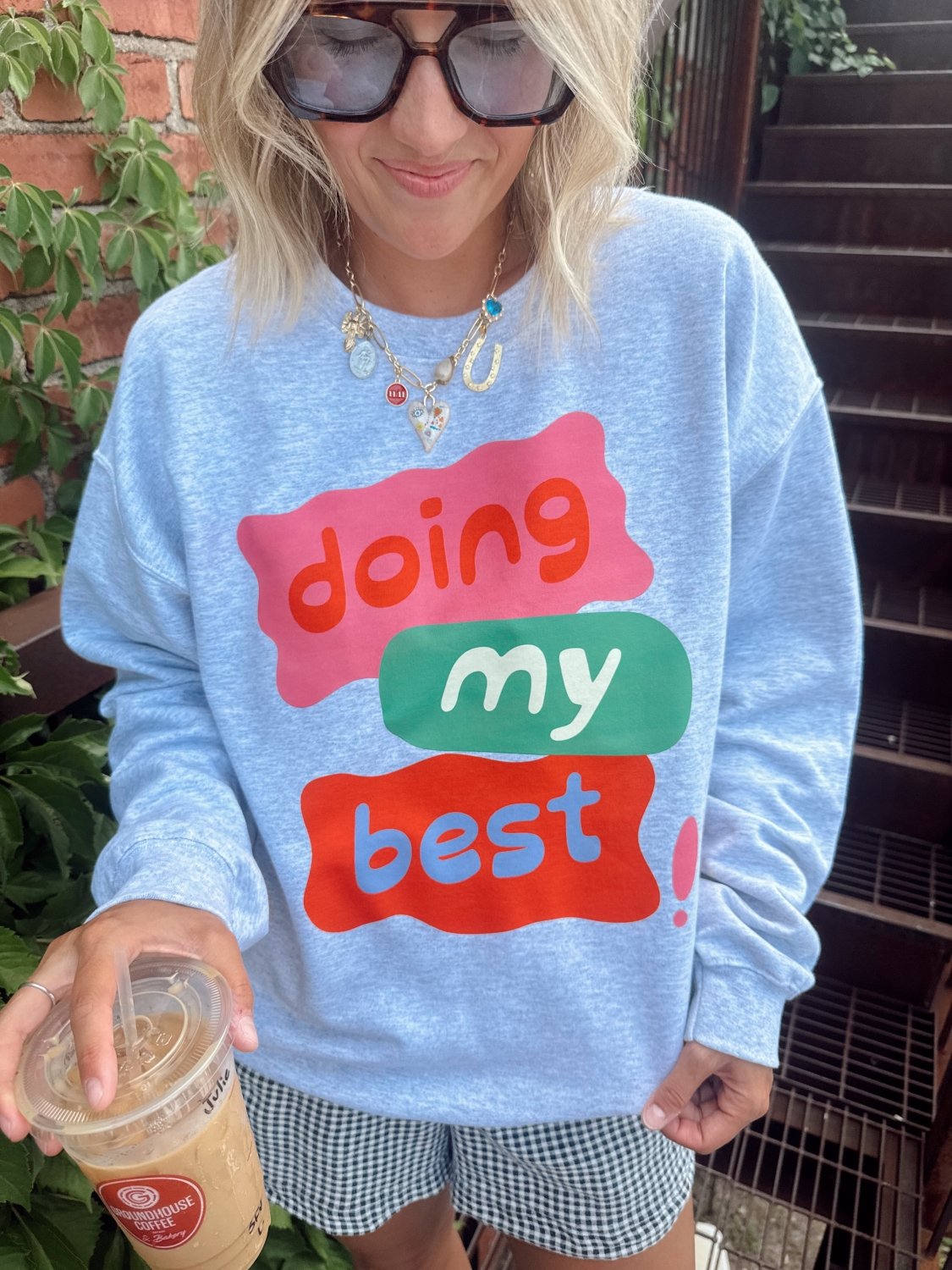 Doing My Best Crewneck - Poppy & Vine