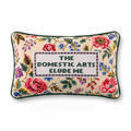 Domestic Arts Needlepoint Pillow - Poppy & Vine