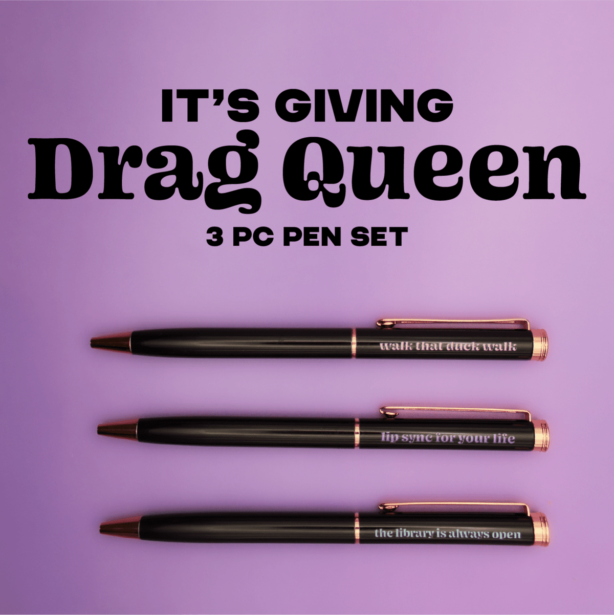 Drag Queen Pen Set - Poppy & Vine
