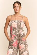Leopard Lily Convertible Utility Jumpsuit