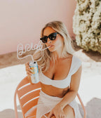 XL Glitter Bride Straw | Bachelorette Party