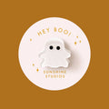 Hey Boo! Ghost Mini Hair Clip