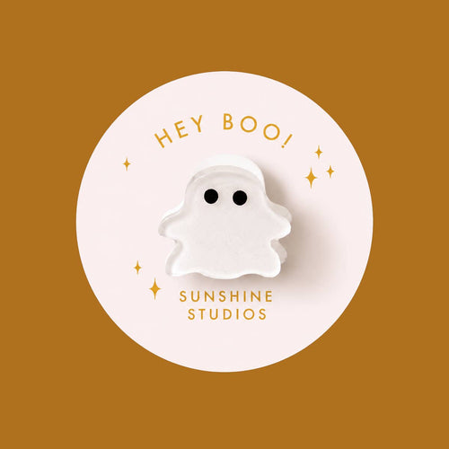 Hey Boo! Ghost Mini Hair Clip