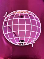 Pink Disco Pop Acrylic Wall Mirror