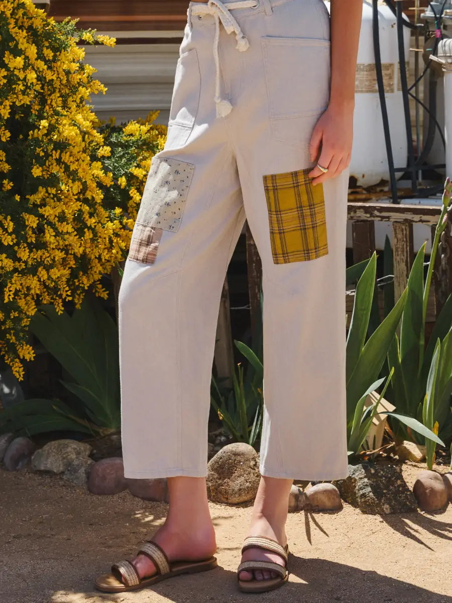 Patchwork Picnic Washed Utility Pants| VIP Pre-Order