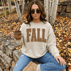 Fall Polka Dot Crewneck Sweatshirt | Cozy Autumn Graphic Sweatshirt - Poppy & Vine