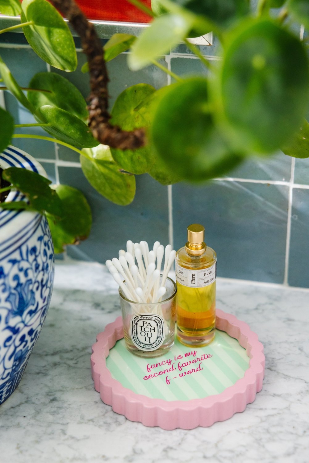 Fancy Small Lacquer Tray - Poppy & Vine