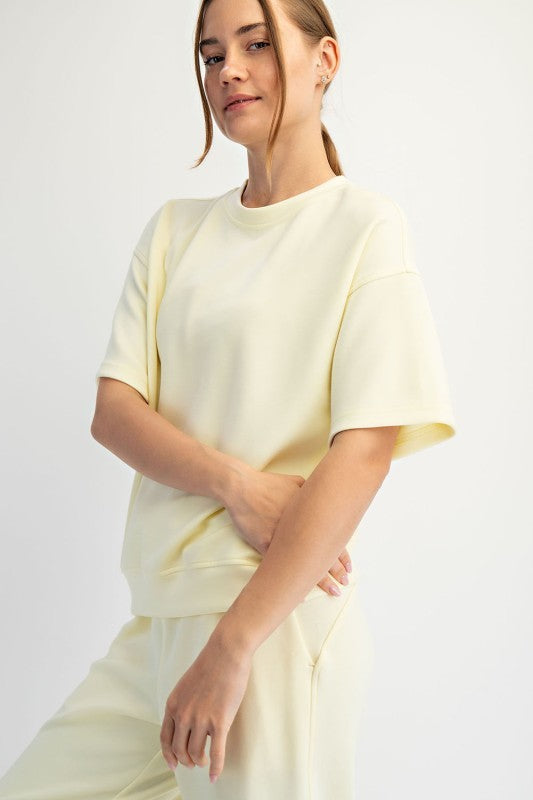 Everyday Ease Modal Scuba Crewneck Top