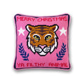 Filthy Animal Needlepoint Pillow - Poppy & Vine