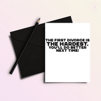 First Divorce.... Funny Divorce Breakup Greeting Card - Poppy & Vine