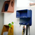 Floating Wall Shelf, Magnetic Key Holder - Poppy & Vine