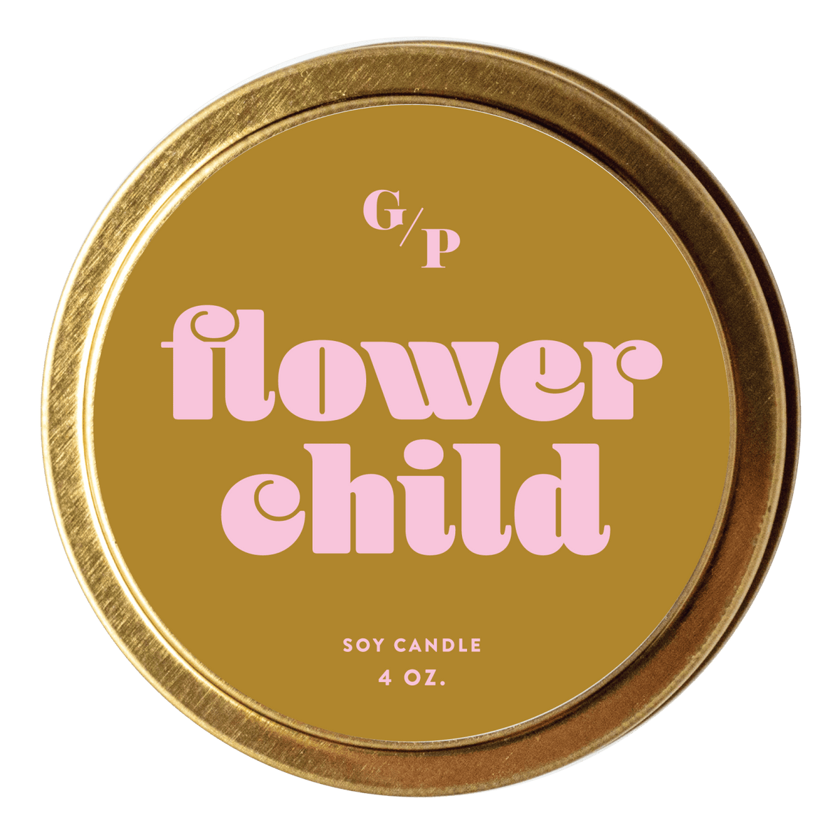 Flower Child 4 oz. Just Because Candle Tin - Poppy & Vine