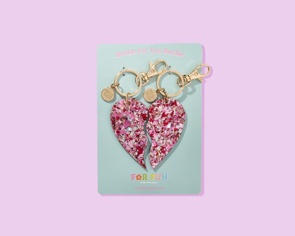 For Fun - Besties Heart Keychain Set - Poppy & Vine
