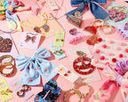 For Fun - Red Confetti Heart Eyes Keychain - Poppy & Vine