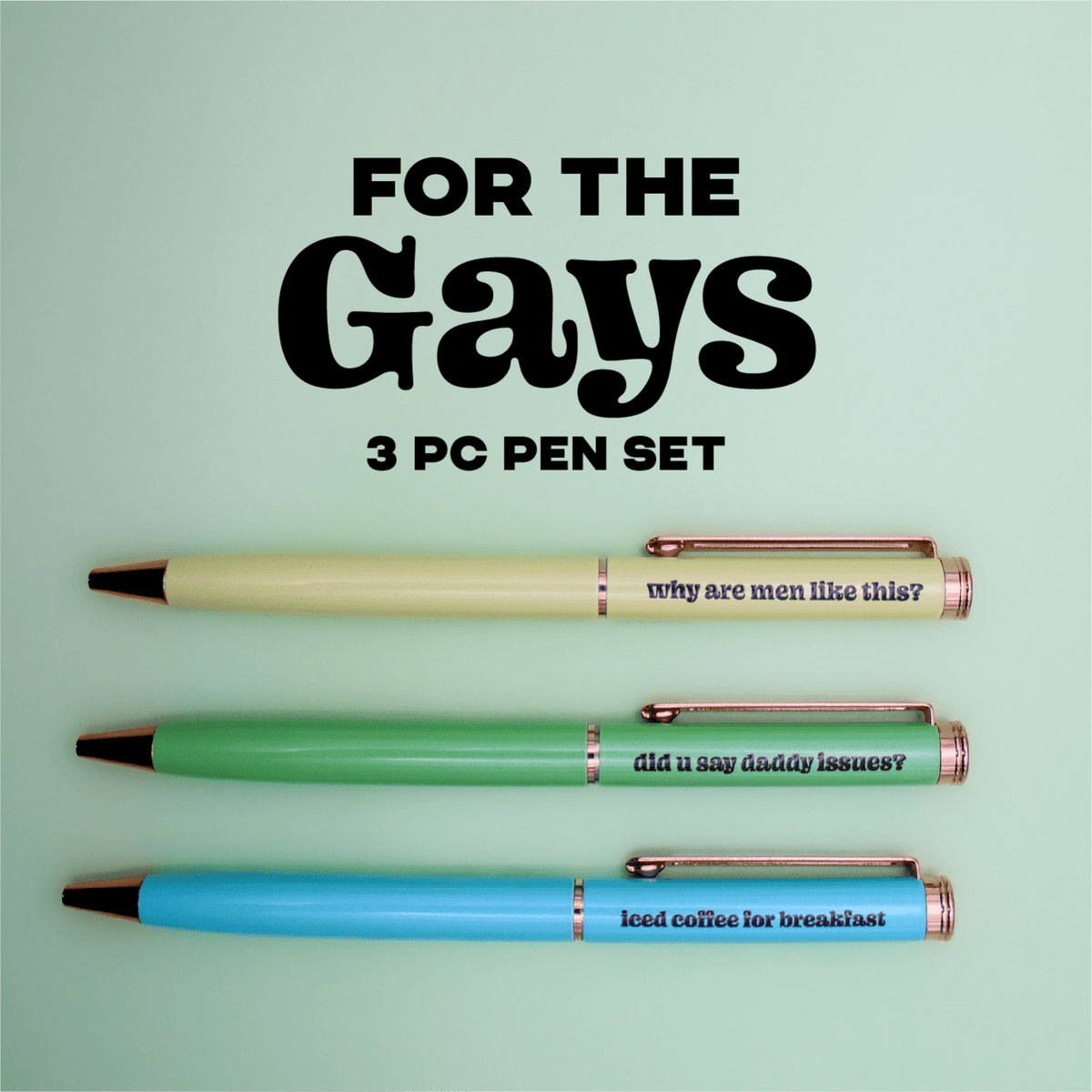 For the Gays Pen Set - Poppy & Vine