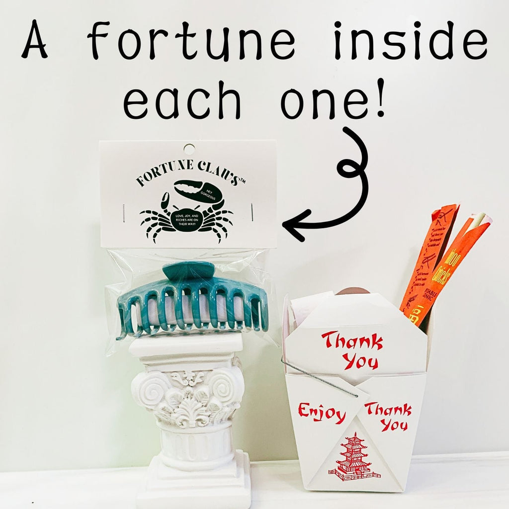 Fortune Claws™ Hair Claws | Unique Fortune Inside | Single or Gift Pack - Poppy & Vine