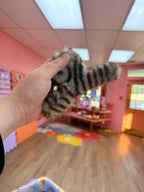 Fuzzy Striped Claw Clip - Poppy & Vine