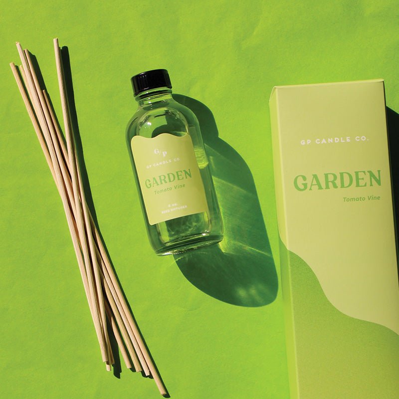 Garden 4 oz. Hue Reed Diffuser (Tomato Vine) - Poppy & Vine
