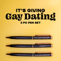 Gay Dating (Grindr) Pen Set - Poppy & Vine