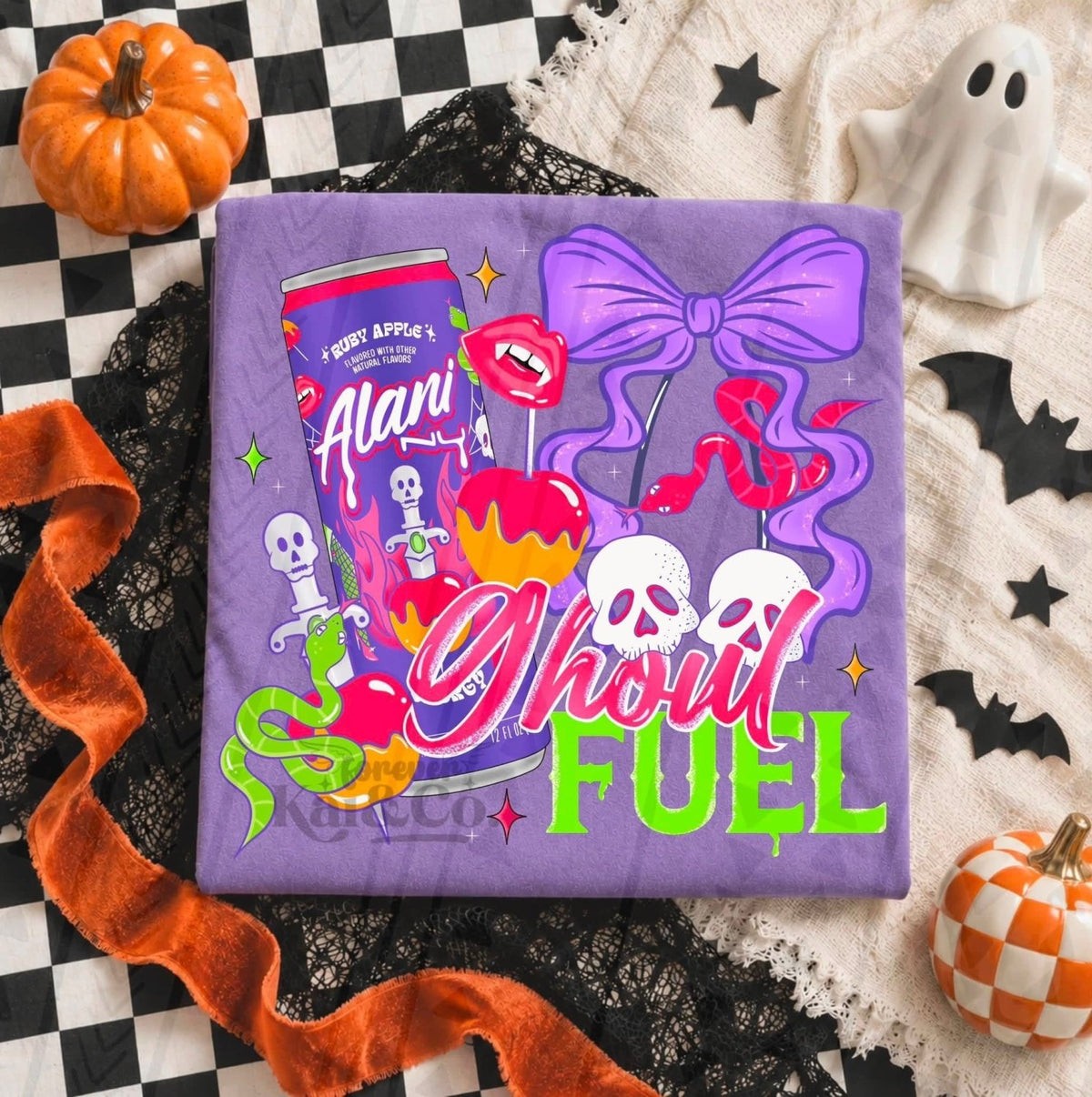 Ghoul Fuel Halloween Graphic Tee | Energy Drink Halloween Shirt | Spooky Caffeine T-Shirt - Poppy & Vine