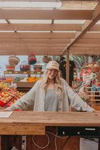 GINGHAM FARMERS MARKET TRUCKER HAT - Poppy & Vine