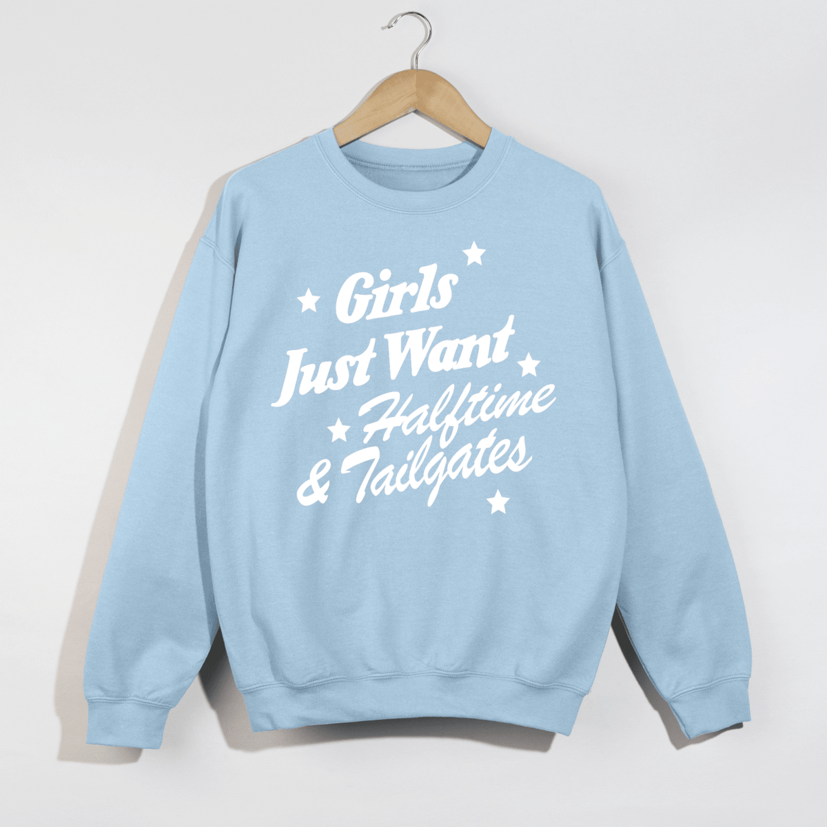 Girls Just Want Halftime & Tailgates Crewneck Sweatshirt - Poppy & Vine