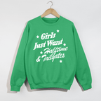 Girls Just Want Halftime & Tailgates Crewneck Sweatshirt - Poppy & Vine