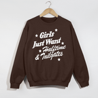 Girls Just Want Halftime & Tailgates Crewneck Sweatshirt - Poppy & Vine