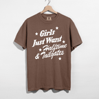 Girls Just Want Halftime & Tailgates Graphic Tee | Football Game Day Shirt - Poppy & Vine