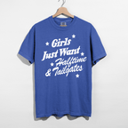 Girls Just Want Halftime & Tailgates Graphic Tee | Football Game Day Shirt - Poppy & Vine
