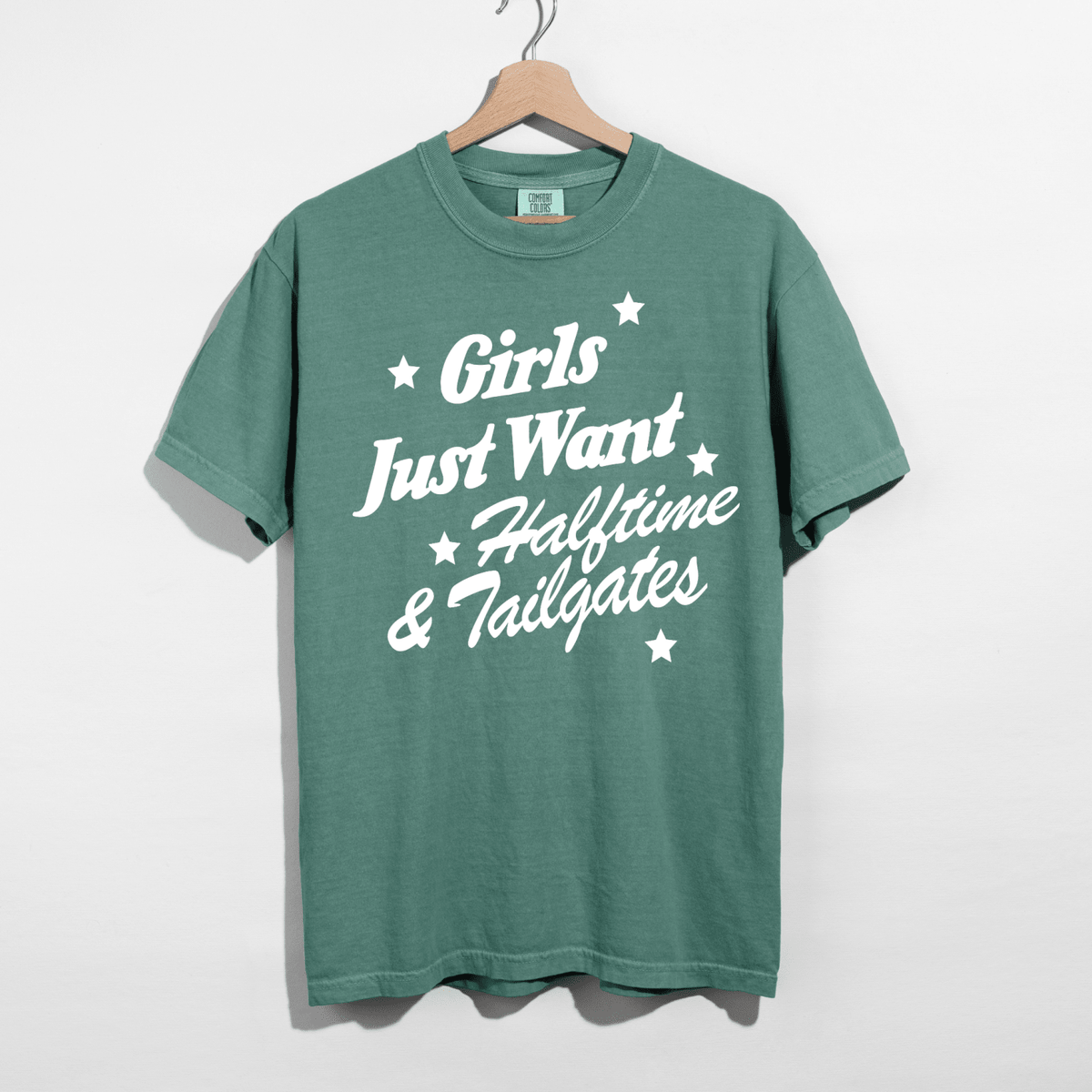 Girls Just Want Halftime & Tailgates Graphic Tee | Football Game Day Shirt - Poppy & Vine