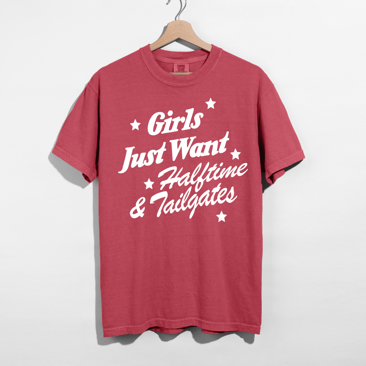 Girls Just Want Halftime & Tailgates Graphic Tee | Football Game Day Shirt - Poppy & Vine