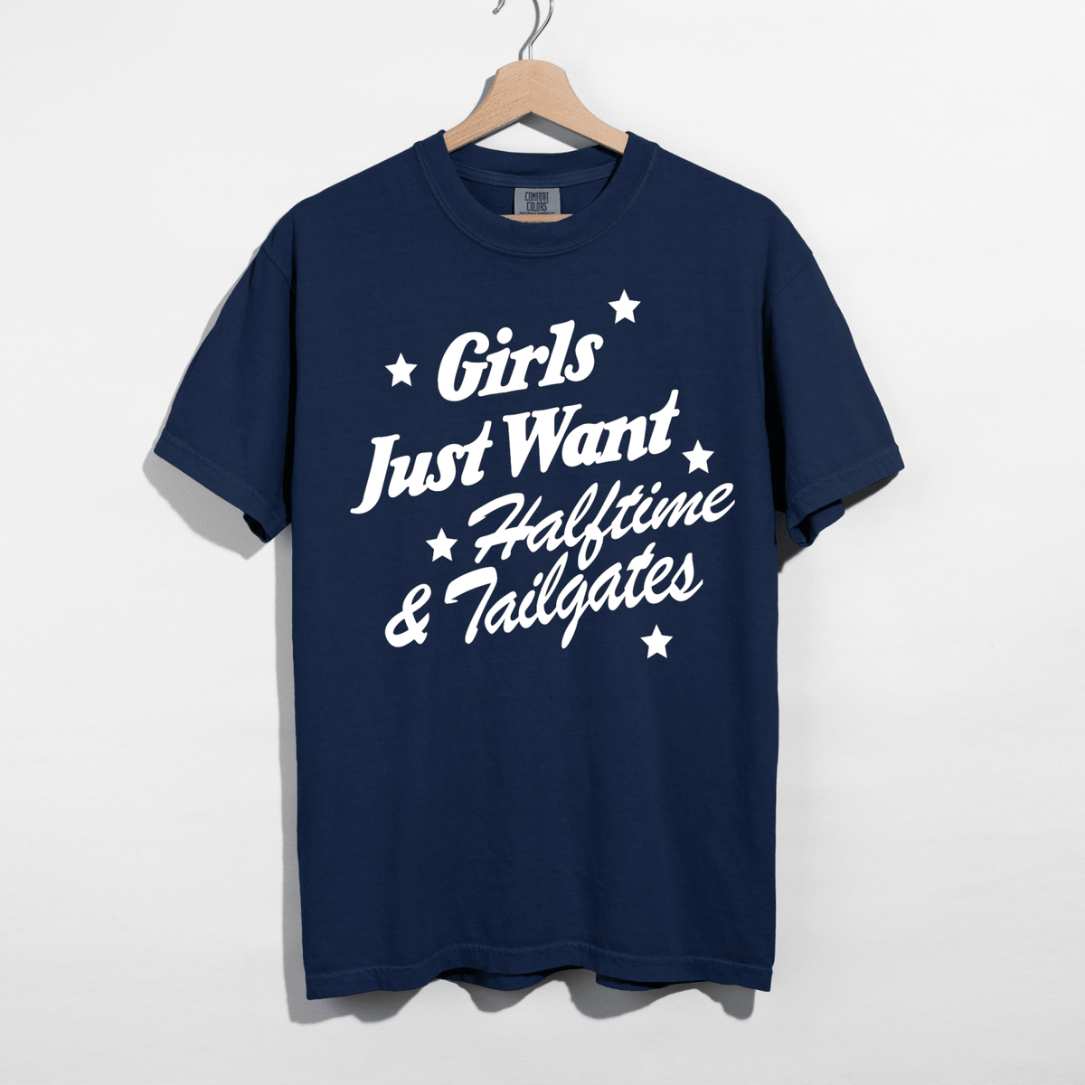 Girls Just Want Halftime & Tailgates Graphic Tee | Football Game Day Shirt - Poppy & Vine