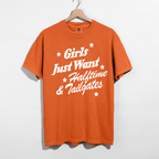 Girls Just Want Halftime & Tailgates Graphic Tee | Football Game Day Shirt - Poppy & Vine