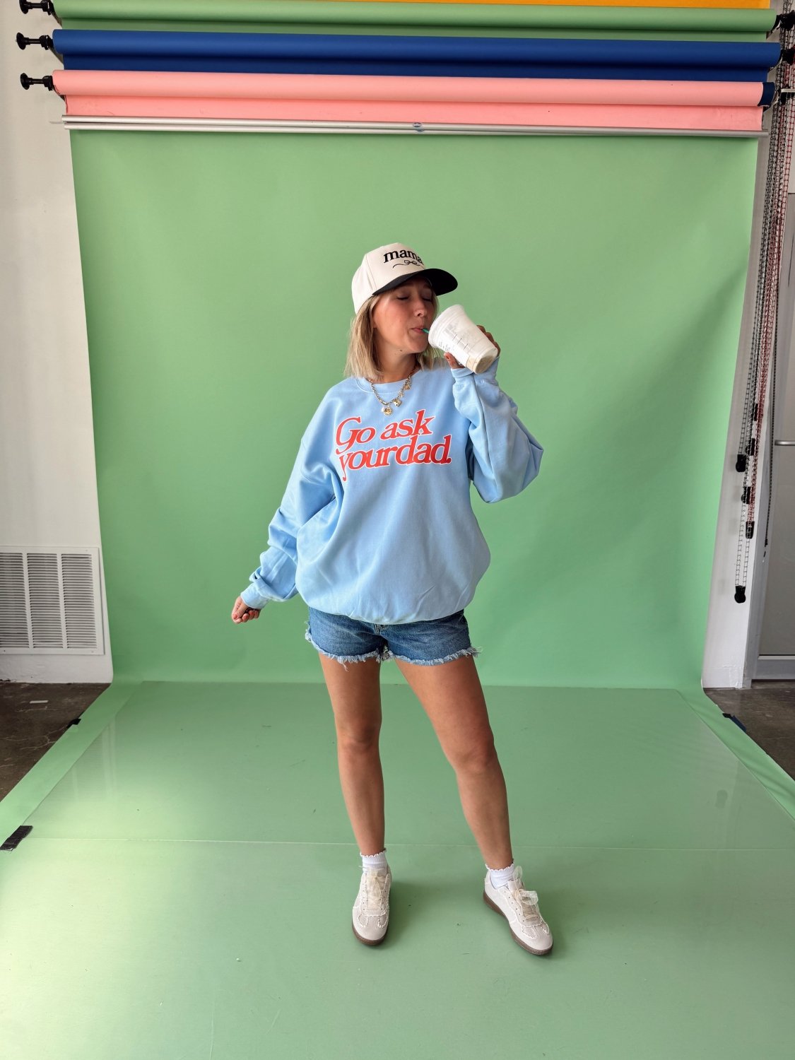 Go Ask Your Dad Crewneck - Poppy & Vine