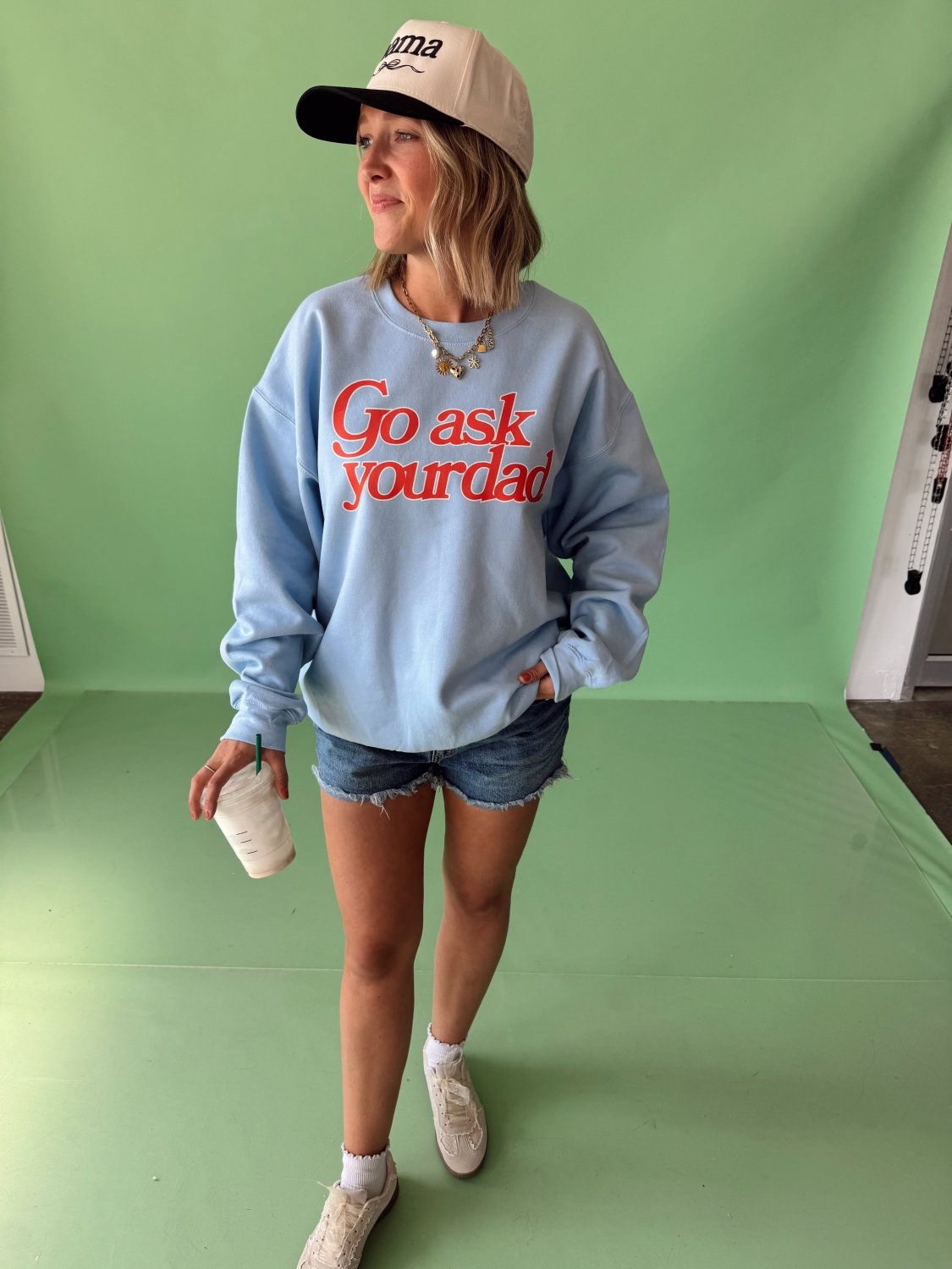 Go Ask Your Dad Crewneck - Poppy & Vine