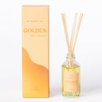 Golden 4 oz. Hue Reed Diffuser (Amber + Honeysuckle) - Poppy & Vine