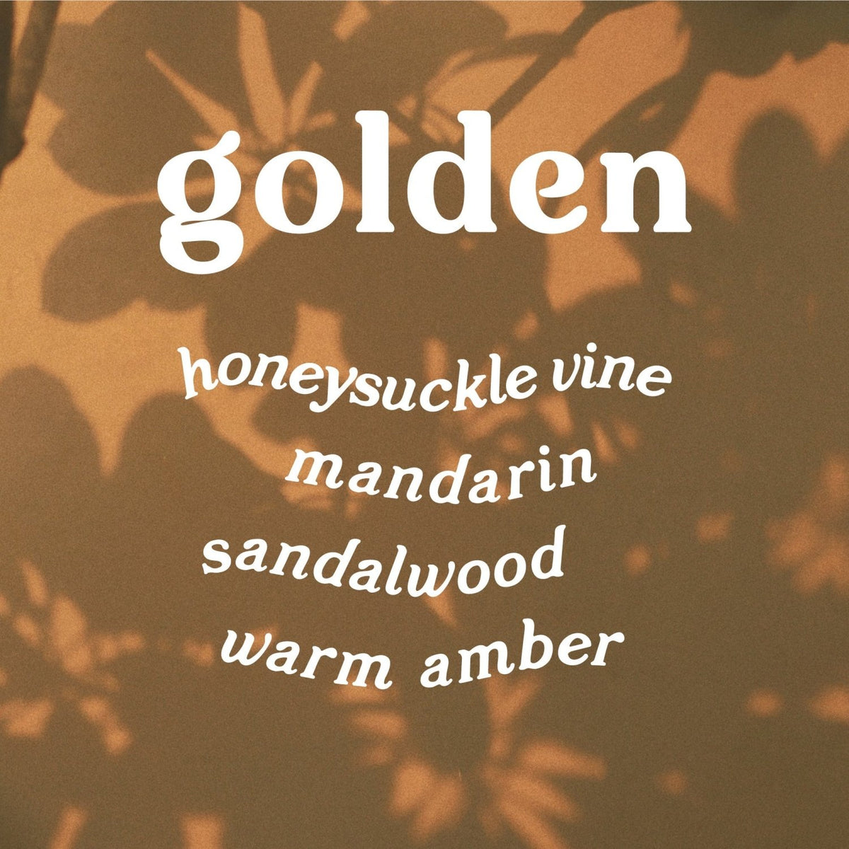 Golden 9 oz. Hue Candle (Amber + Honeysuckle) - Poppy & Vine