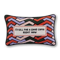 Good Coma Needlepoint Pillow - Poppy & Vine