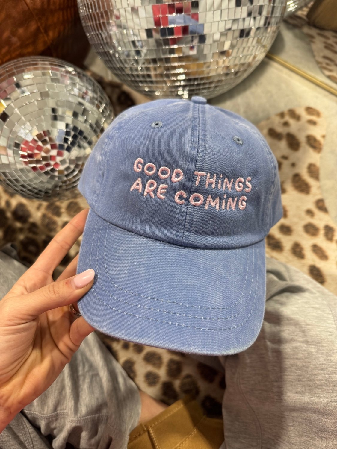 Good Things Are Coming Ballcap - Poppy & Vine