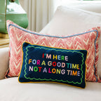 Good Time Needlepoint Pillow - Poppy & Vine