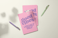 Good Vibes + Stupid Ppl | Pocket Journal, Mini Notebook, Mini Journal - Poppy & Vine