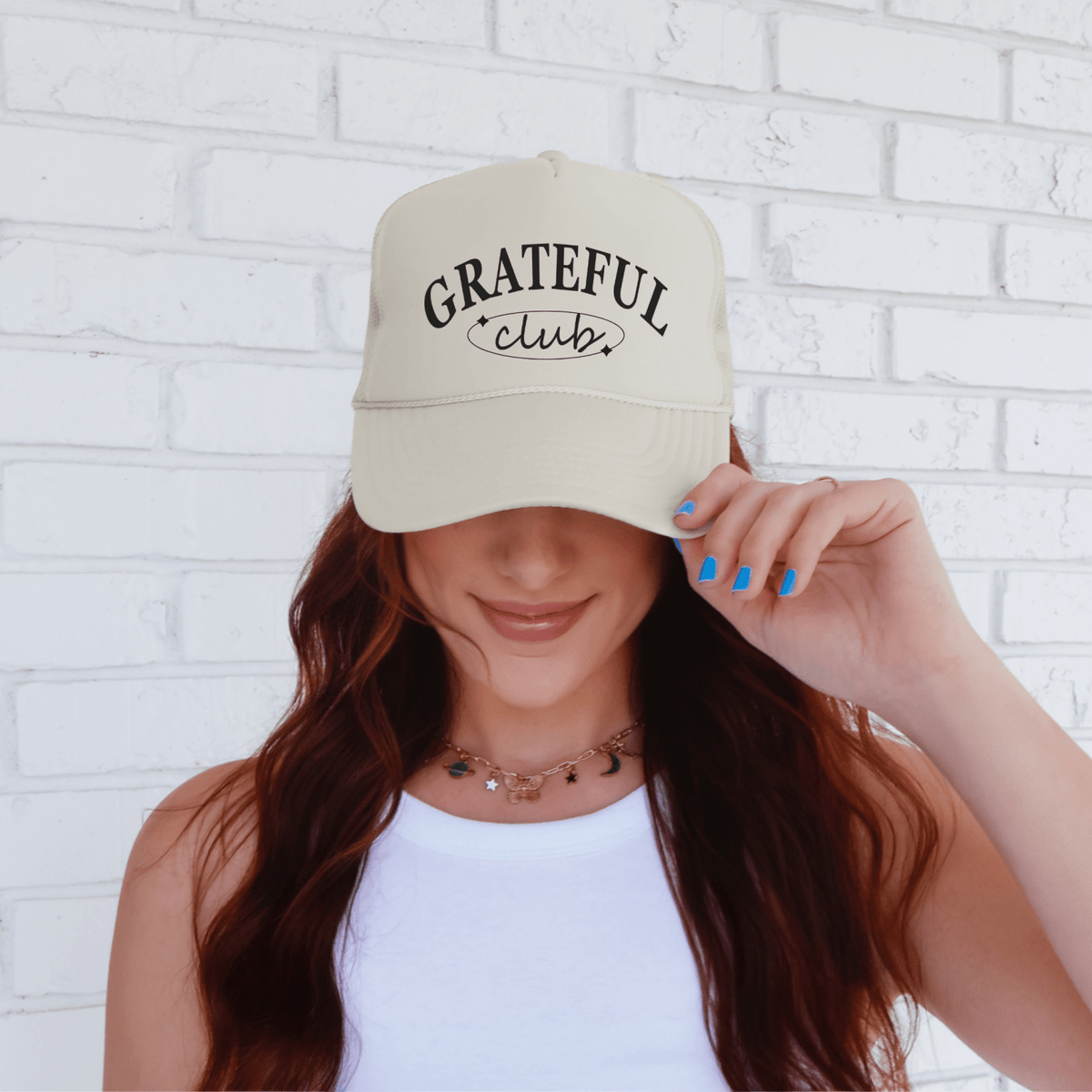 Grateful Club Trucker Hat - Poppy & Vine