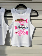 Groovy Fish Cropped Tank - Poppy & Vine