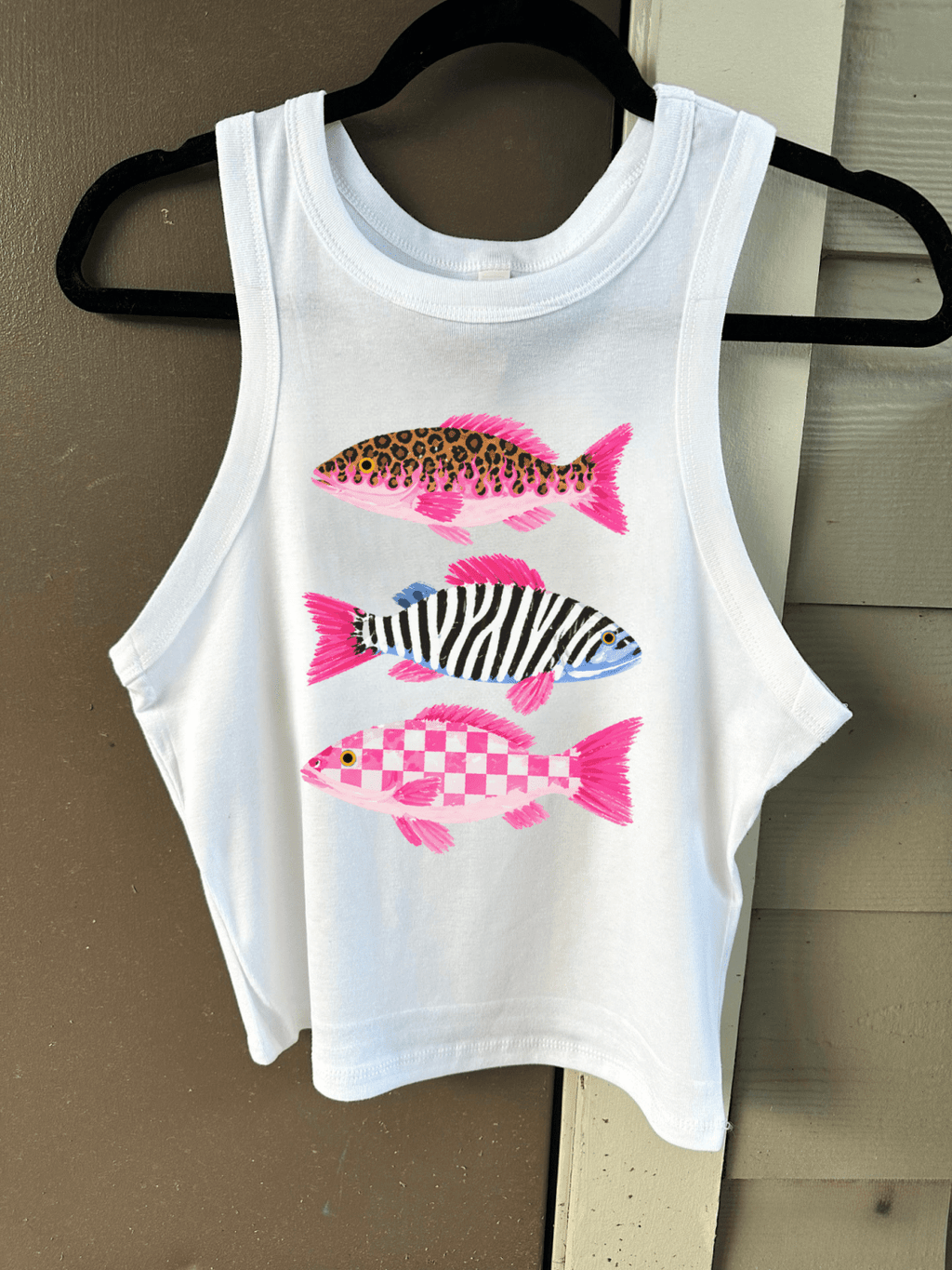 Groovy Fish Cropped Tank - Poppy & Vine