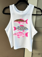 Groovy Fish Cropped Tank - Poppy & Vine